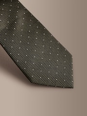 Green Signature Silk Design Tie - Image 2 of 3