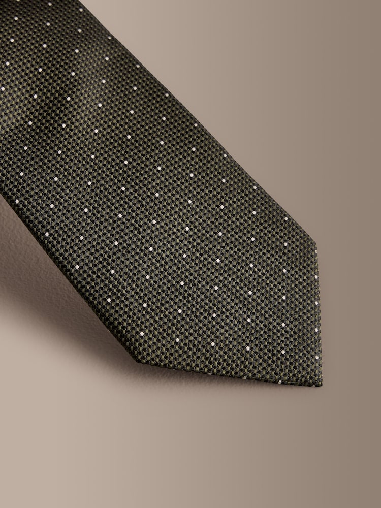 Green Signature Silk Design Tie - Image 2 of 3 Green Signature Silk Design Tie - Image 2 of 3