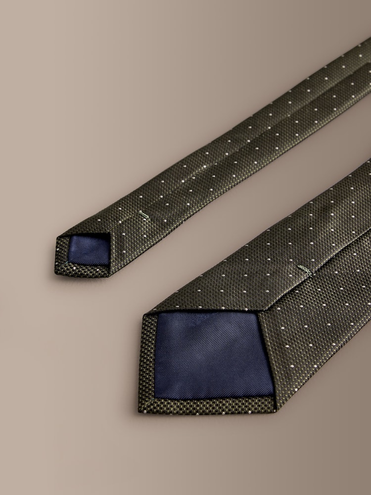Green Signature Silk Design Tie - Image 3 of 3 Green Signature Silk Design Tie - Image 3 of 3