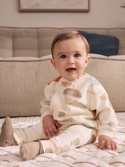 Stampa autunnale neutra - Set felpa e leggings per neonati (0mesi-2anni) - Immagine 1 di 15