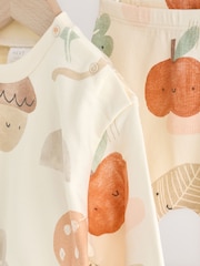 Stampa autunnale neutra - Set felpa e leggings per neonati (0mesi-2anni) - Immagine 10 di 15