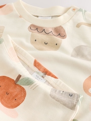 Stampa autunnale neutra - Set felpa e leggings per neonati (0mesi-2anni) - Immagine 11 di 15