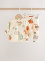 Stampa autunnale neutra - Set felpa e leggings per neonati (0mesi-2anni) - Immagine 4 di 15