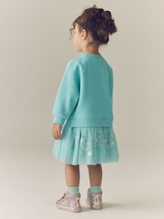 Ecru Moon Long Sleeve Sweat Dress (3mths-7yrs) - Image 2 of 2