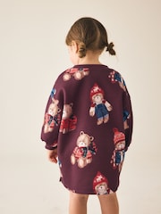 Ours rouge de Bourgogne - Robe sweat à manches longues (3mois -7ans) - Image 4 de 8
