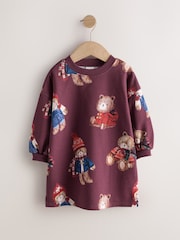 Ours rouge de Bourgogne - Robe sweat à manches longues (3mois -7ans) - Image 5 de 8