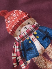 Ours rouge de Bourgogne - Robe sweat à manches longues (3mois -7ans) - Image 7 de 8