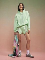 River Island Green Year Zero Embellished Shorts - Image 1 of 4