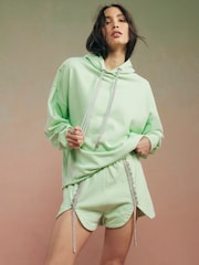 River Island Green Year Zero Embellished Shorts - Image 3 of 4