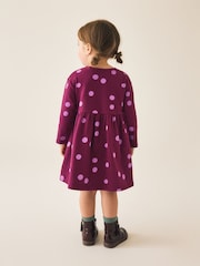 Berry Pink Long Sleeve Dress (3mths-7yrs) - Image 2 of 9
