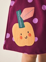 Berry Pink Long Sleeve Dress (3mths-7yrs) - Image 4 of 9