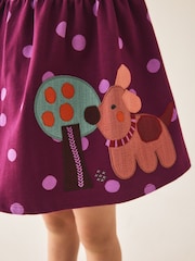 Berry Pink Long Sleeve Dress (3mths-7yrs) - Image 5 of 9