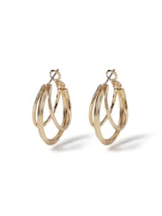 Etched Hoop Earrings - Image 2 of 3