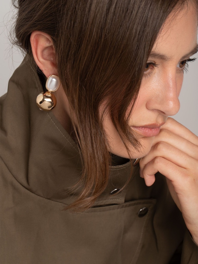 Pearl Ball Drop Earrings - Image 1 of 4 Pearl Ball Drop Earrings - Image 1 of 4