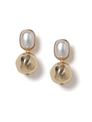 Pearl Ball Drop Earrings - Image 3 of 4