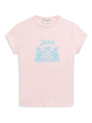 Juicy Couture Pink Dog Crest Hilton T-Shirt - Image 5 of 6