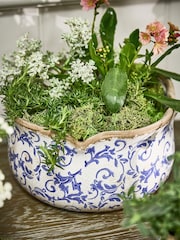 Dibor Set of 3 Blue Planters - Image 3 of 6