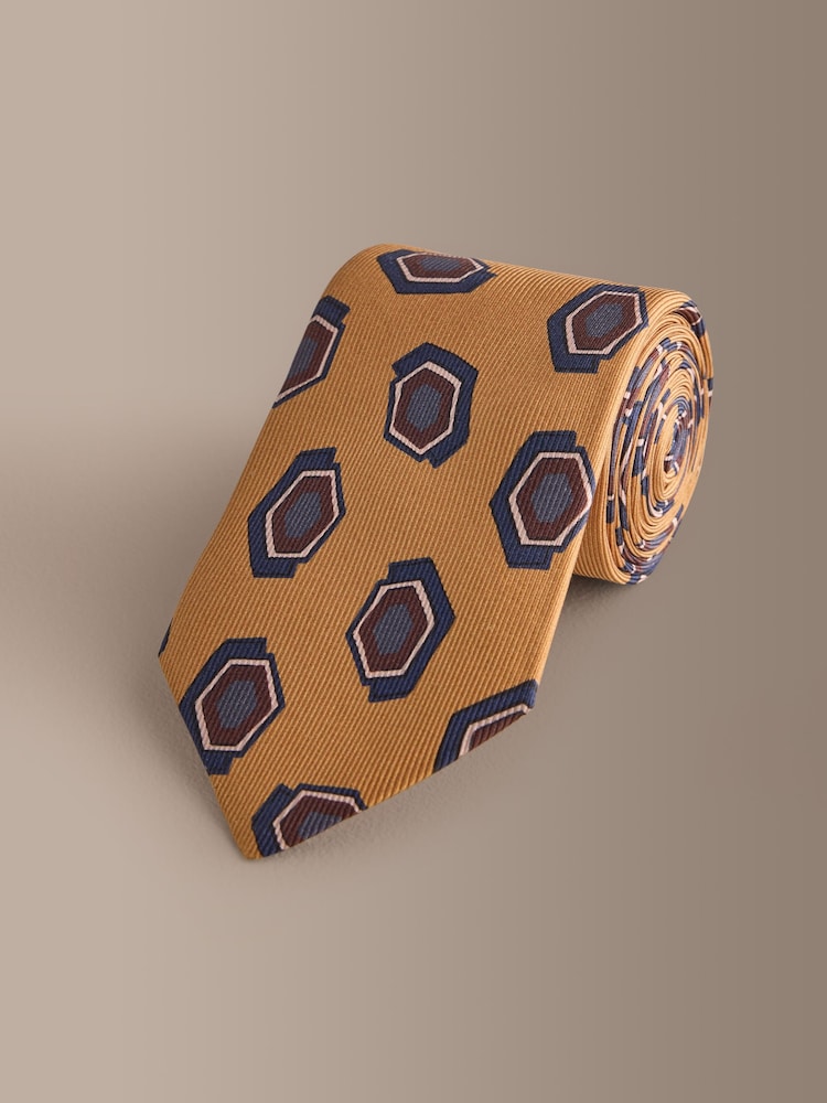 Naranja - Corbata de diseño en seda italiana Signature - Imagen 1 de 3