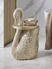 Gold Swan Side Table with Storage - Image 1 of 6