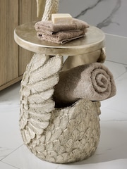 Gold Swan Side Table with Storage - Image 3 of 6