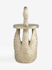 Gold Swan Side Table with Storage - Image 4 of 6