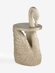 Gold Swan Side Table with Storage - Image 5 of 6