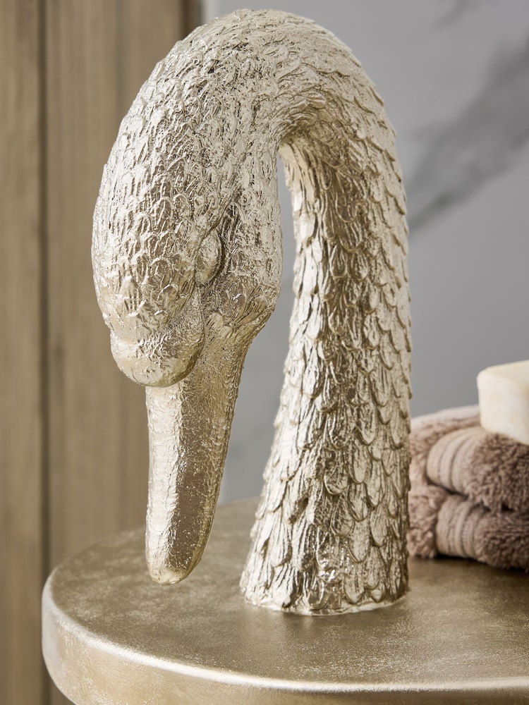 Gold Swan Side Table with Storage - Image 6 of 6
