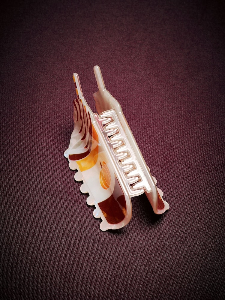 Orange Matcha Latte Hair Claw Clip - Image 2 of 3