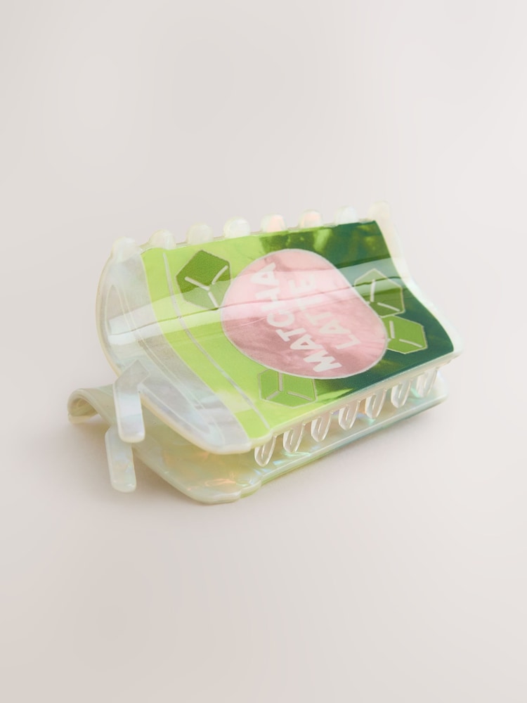 Green Matcha Latte Hair Claw Clip - Image 3 of 3