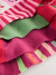 Red and Green Cotton Rich Christmas Ankle Socks 4 Pack - Image 3 of 3