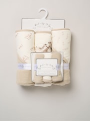 Rock-A-Bye Baby Boutique Beige Hooded Towels And Wash Cloth Set 3 Pack - Image 1 of 3