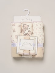 Rock-A-Bye Baby Boutique Beige/Cream Hooded Towels And Wash Cloth Set 3 Pack - Image 3 of 3