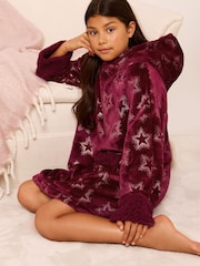 Lipsy Burgundy Red Soft Touch Snuggle Hoodie (5-16yrs) - Image 2 of 5