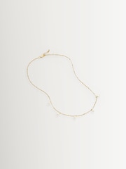 Missoma Gold Tone Pearl Baya Baroque Chain Choker - Image 3 of 4