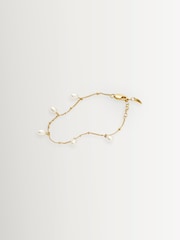 Missoma Gold Tone Pearl Baya Baroque Chain Bracelet - Image 3 of 4