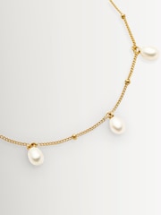Missoma Gold Tone Pearl Baya Baroque Chain Bracelet - Image 4 of 4