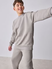 Baker by Ted Baker Oversized Letter Graphic Print Sweatshirt and Joggers Set - Image 2 of 13