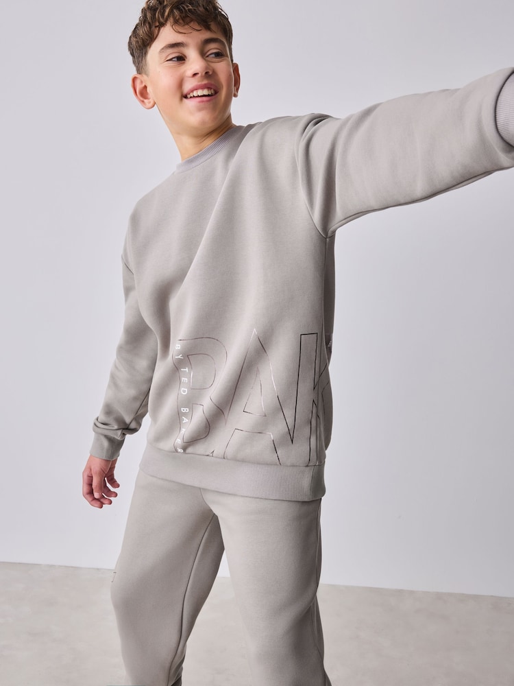 Baker by Ted Baker Oversized Letter Graphic Print Sweatshirt and Joggers Set - Image 2 of 13