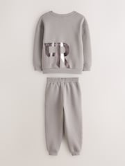 Baker by Ted Baker Oversized Letter Graphic Print Sweatshirt and Joggers Set - Image 8 of 13