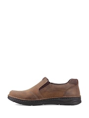 Hush Puppies Brown Franco Slip on Shoes - Image 2 of 5
