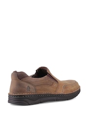 Hush Puppies Brown Franco Slip on Shoes - Image 4 of 5