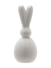 Widdop White Grey Ceramic Bunny Decoration 28cm - Image 2 of 3