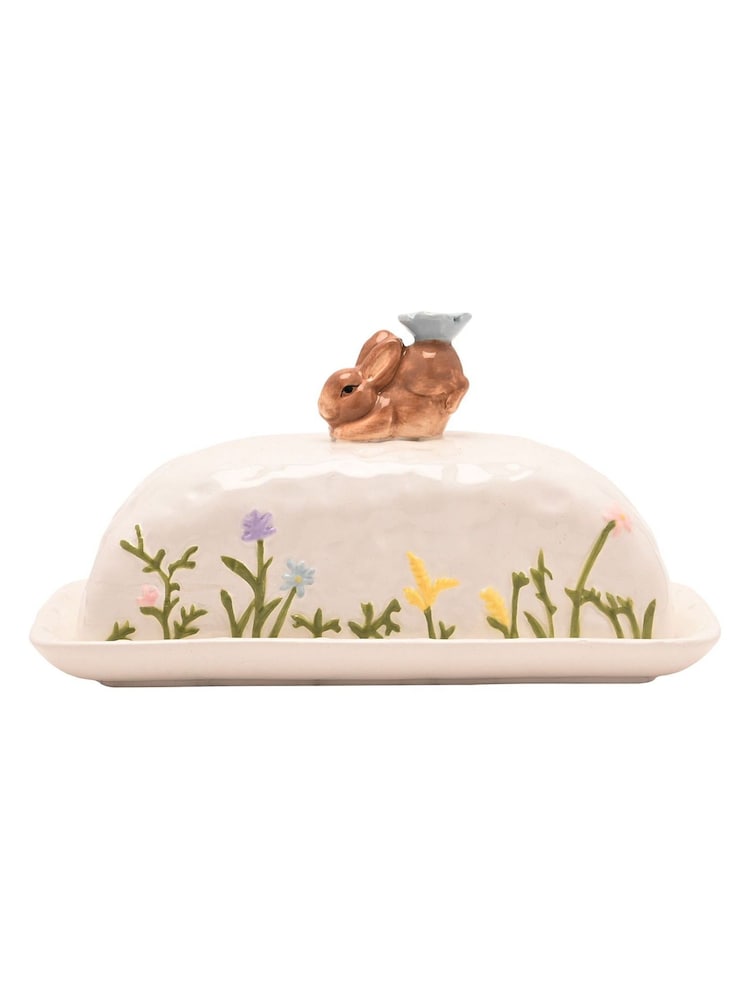 Widdop Cream Bunny Butter Dish - Image 2 of 6 Widdop Cream Bunny Butter Dish - Image 2 of 6