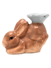 Widdop Cream Bunny Butter Dish - Image 4 of 6