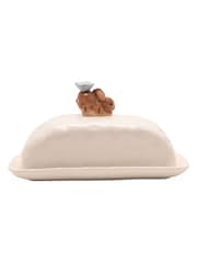 Widdop Cream Bunny Butter Dish - Image 6 of 6