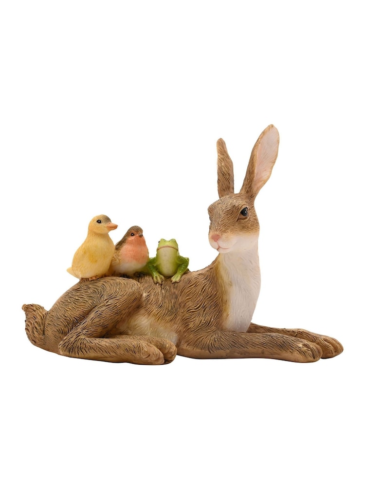 Widdop Brown Figurine - Rabbit, Chick, Robin & Frog - Image 1 of 4