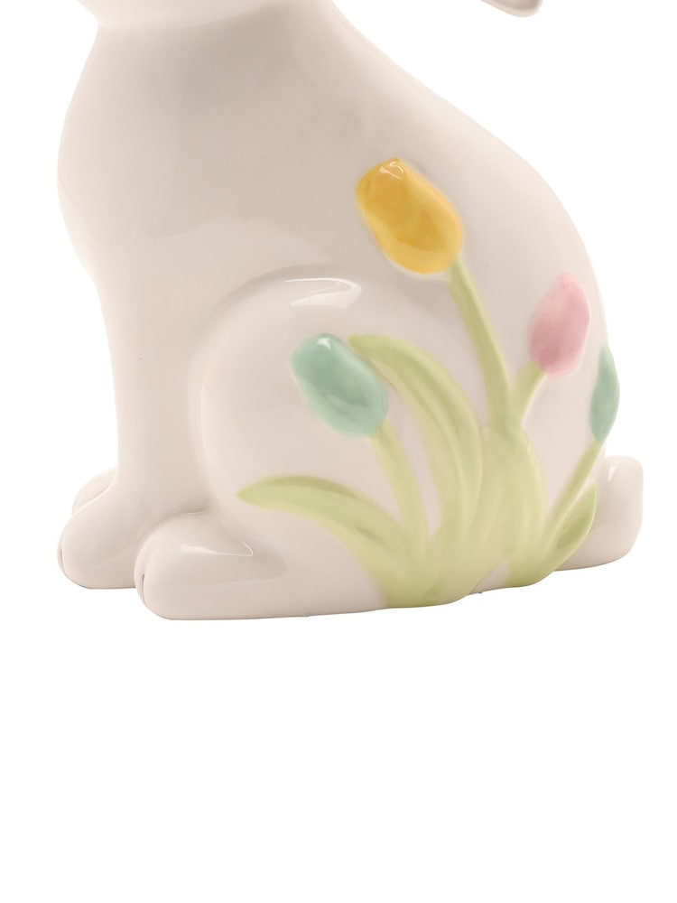 Widdop White Bunny Figurine With Floral Decor 17cm - Image 6 of 6 Widdop White Bunny Figurine With Floral Decor 17cm - Image 6 of 6
