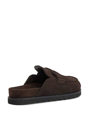 Dune London Dark Brown Goldens Suede Mules - Image 4 of 6