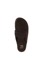 Dune London Dark Brown Goldens Suede Mules - Image 5 of 6