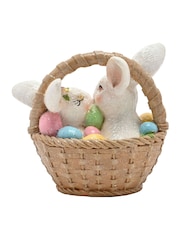 Widdop Brown Bunnies In A Basket Figurine - Image 4 of 4